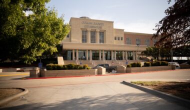 The exterior of the Collin County Courthouse before a hearing on Karmelo Anthony's motion for a new trial in McKinney, Texas, Friday, Aug. 21, 2026. Anthony was convicted of murder in June and sentenced to 35 years in prison for the fatal stabbing of Austin Metcalf at a high school track meet in Frisco.