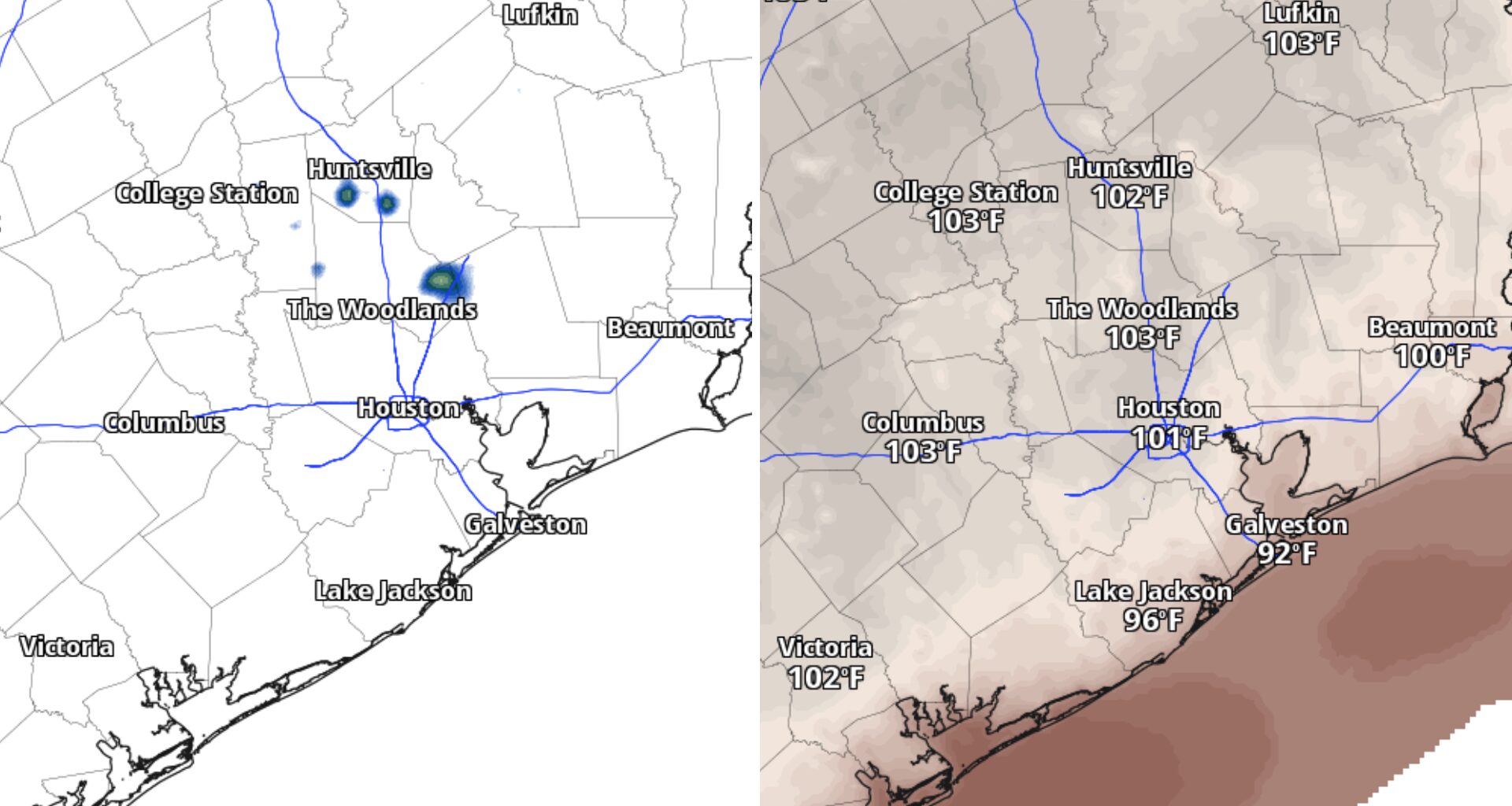 Houston Saturday forecast stays hot and mostly dry