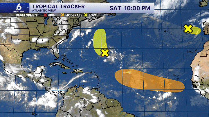 The Tropics are brewing, with several areas of potential development.