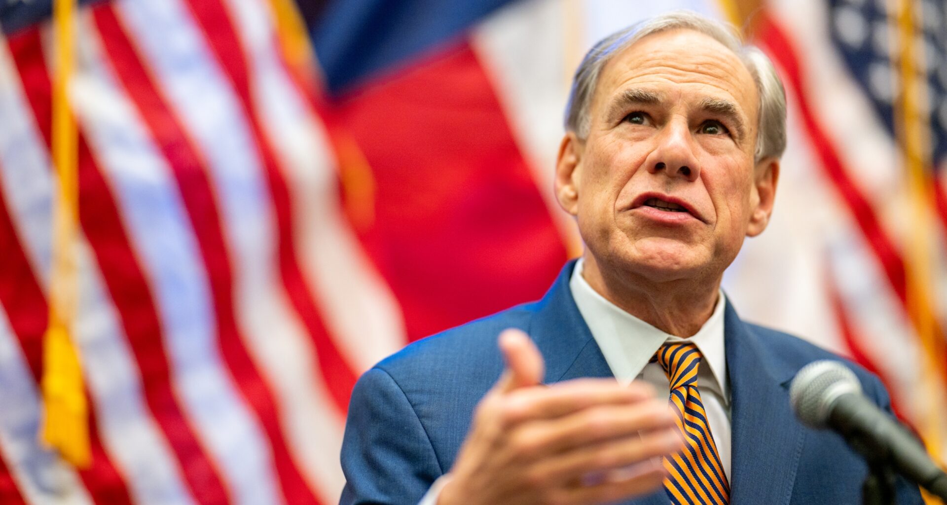 Texas Governor Greg Abbott Holds Press Conference With Agriculture Secretary