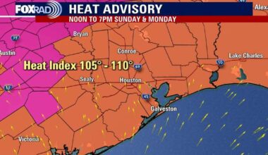 Houston weather: Heat advisory issued across Southeast Texas