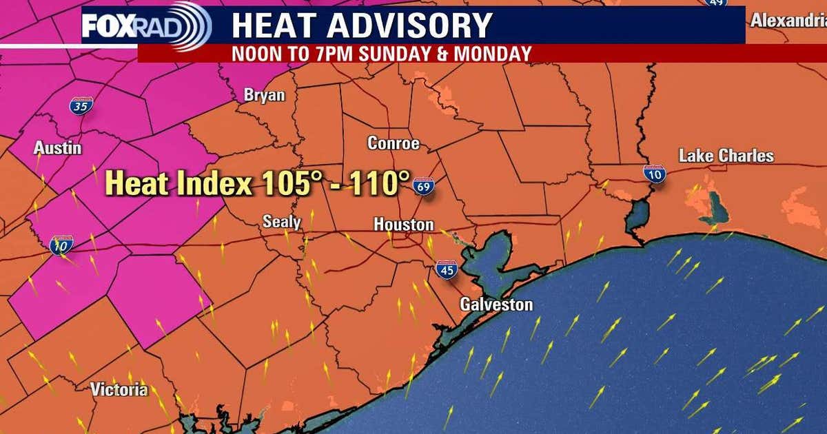 Houston weather: Heat advisory issued across Southeast Texas