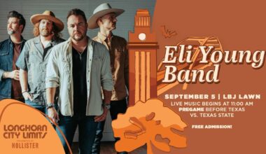 Eli Young Band kicks off 2026 season of Longhorn City Limits presented by Hollister on September 5