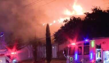 Large apartment fire burns in Fort Worth, 1 firefighter injured