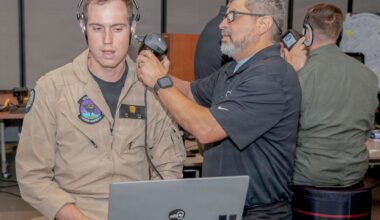 SNA Receives Ear Mapping Scan for Customized Hearing Protection Program