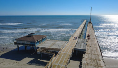 Vandals target Bob Hall Pier construction site