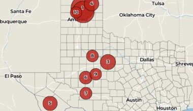 Map: Biggest wildfires in Texas state history