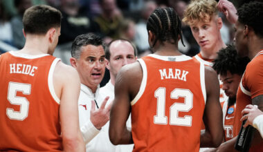 Texas basketball coach Sean Miller praises Jordan Pope, Tramon Mark