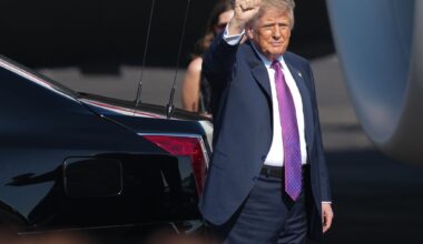Trump visits Houston for GOP fundraiser and NASA ceremony