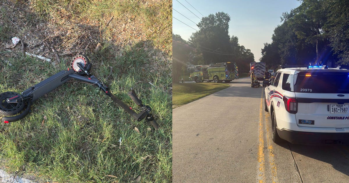 14-year-old riding e-scooter hit by vehicle in Klein, hospitalized