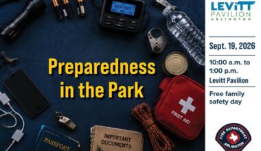 Arlington to Host Emergency Preparedness Fair September 19th