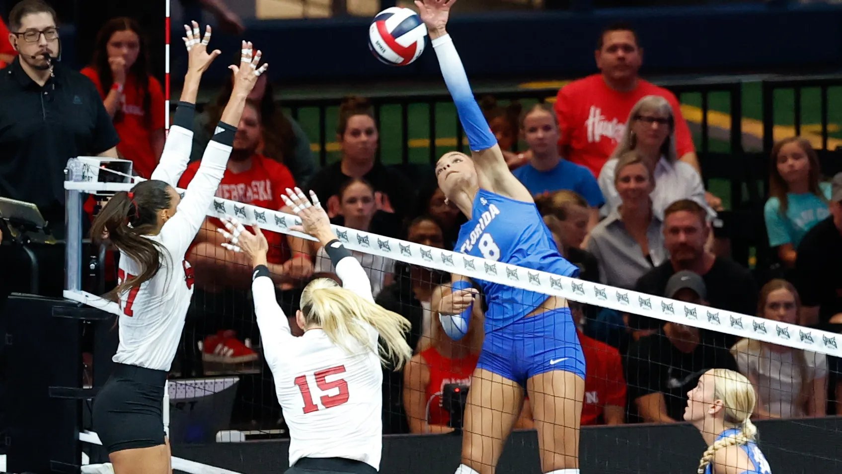 Photos from Florida volleyball vs Nebraska at Spikes Under the Lights