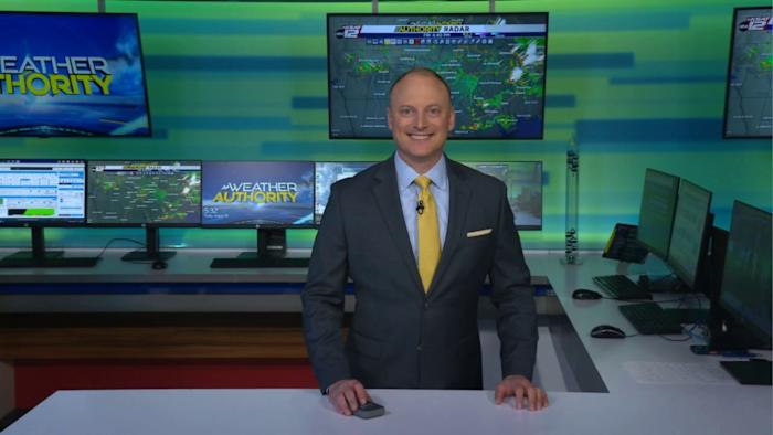 Stray showers, but not as much as yesterday