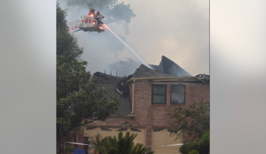 Harris County fire: Lightning strike sparks house fire on Ivy Falls Drive