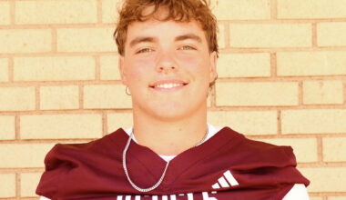 Midland Lee football player Hayes Hamm 