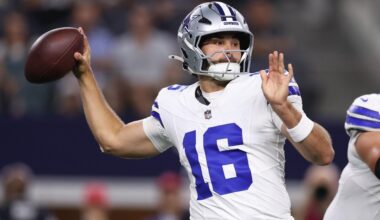 Dallas Cowboys roster: Final preseason game changed the backup QB plan