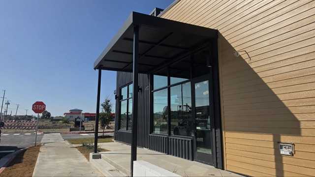 Black Rock Coffee installs metal canopies by OPREX Construction