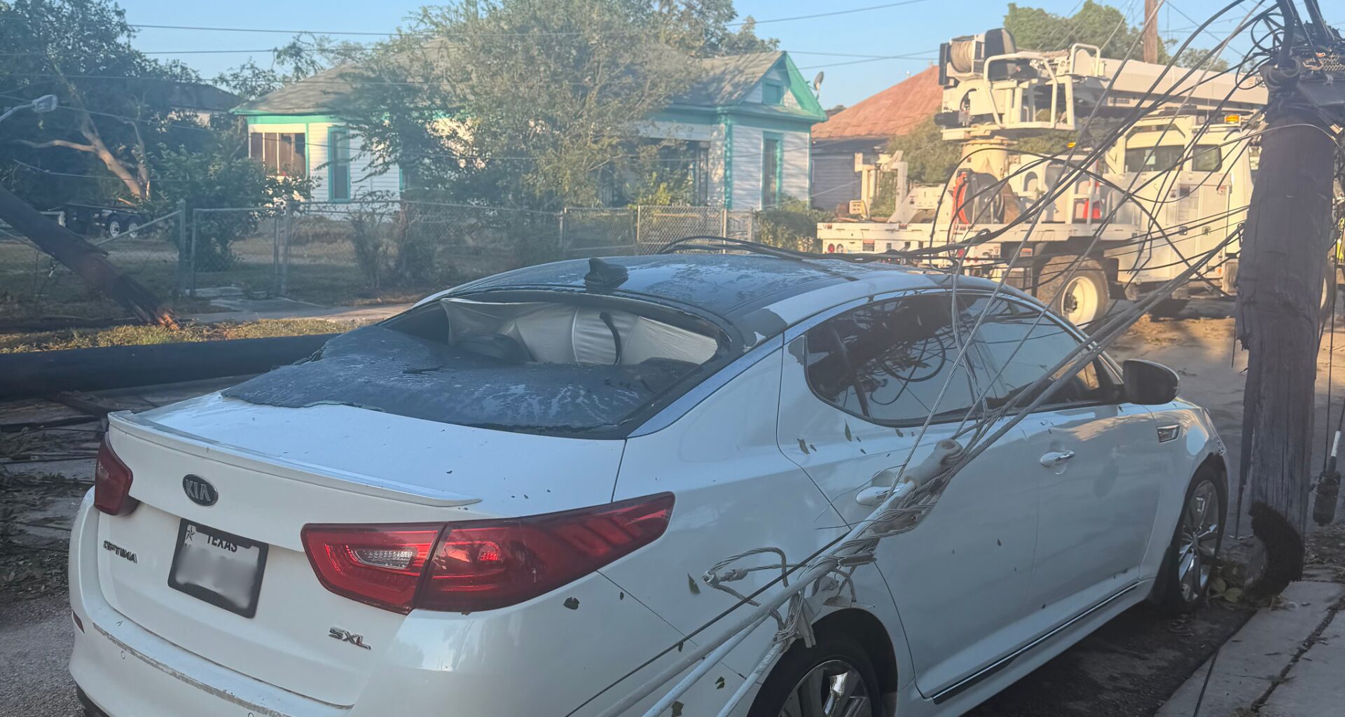 San Antonio woman says storm lifted her car off ground
