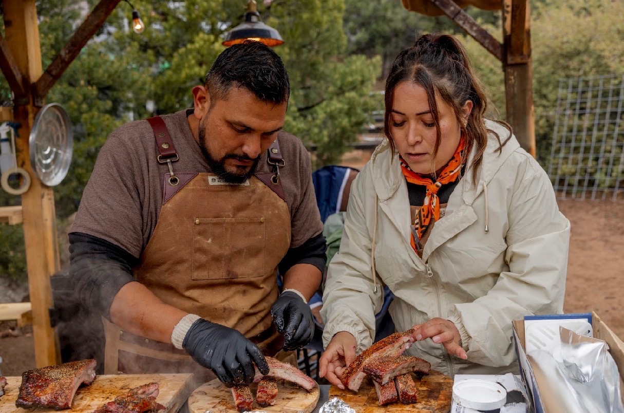Esaul and Grecia Ramos are representing 2M Smokehouse and San Antonio barbecue on Pitmasters.
