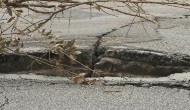 'That's not safe': Road buckles on Chimney Rock, sparks concerns from nearby businesses
