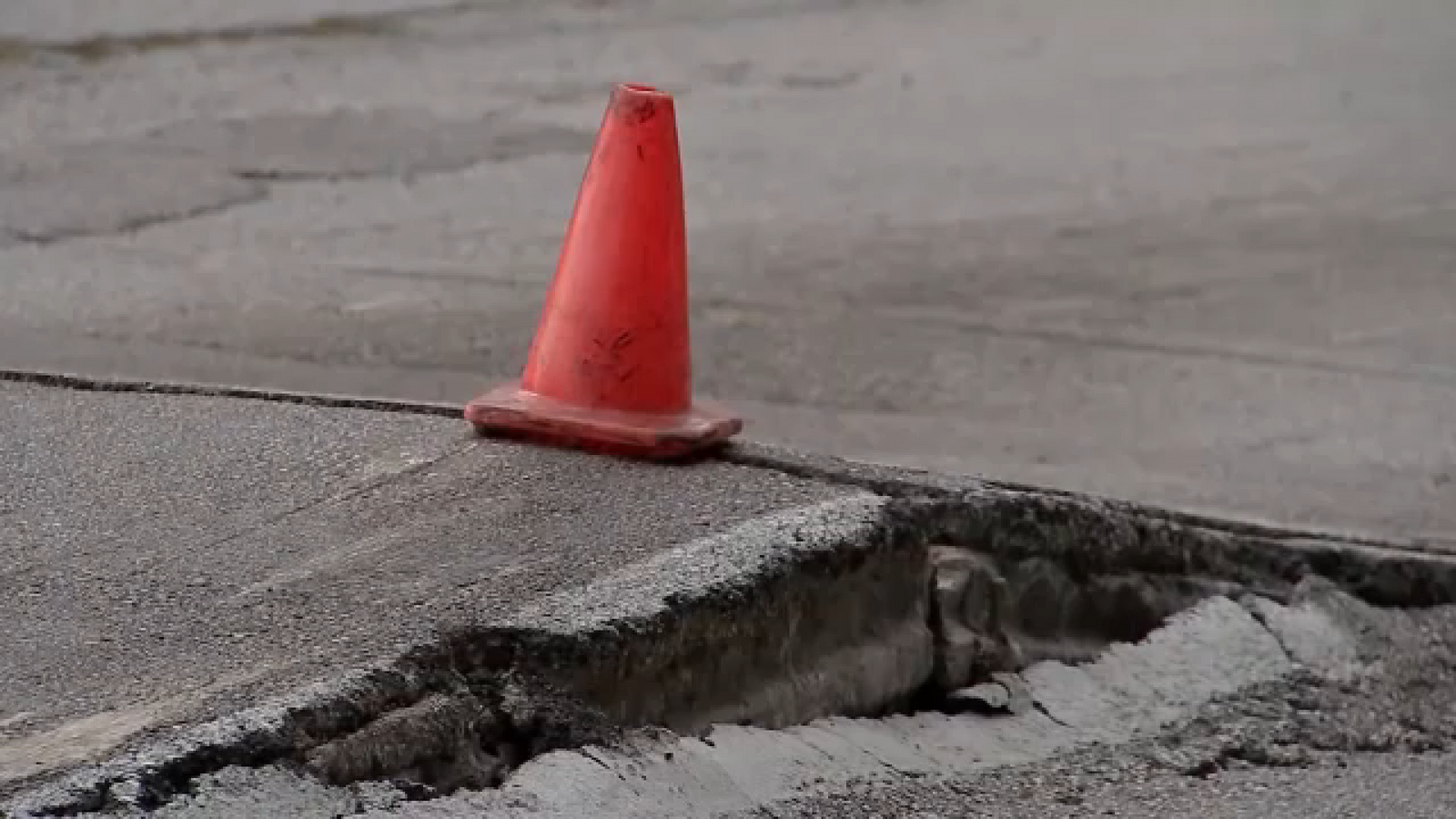Crews repair road buckle on Chimney Rock after concerns from nearby businesses, Public Works says