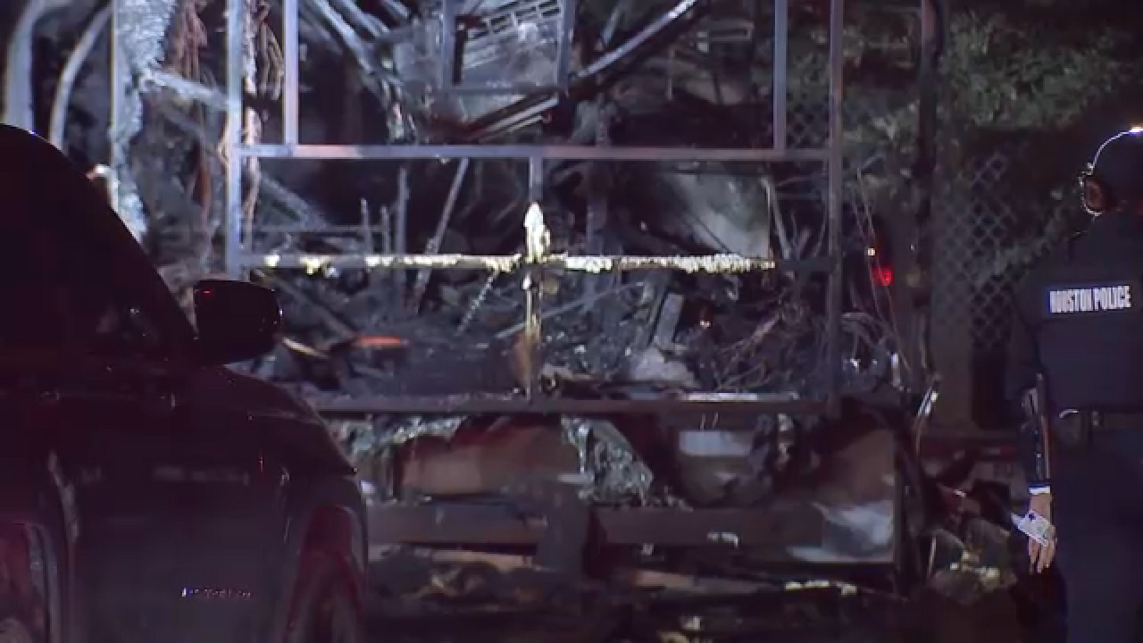 Man in his 70s killed after parked RV catches fire on Howard Drive in southeast Houston, HPD says