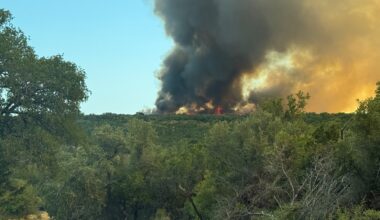 Evacuations ordered in rural Texas as wildfire mushrooms within hours