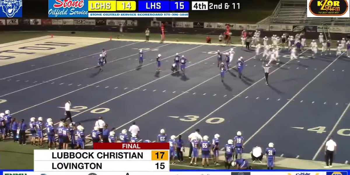 Special teams propel Lubbock Christian to 17-15 win at Lovington