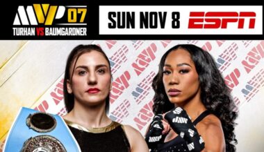 Turhan-Baumgardner headlines MVPW-07 in Arlington, Texas on Nov. 8