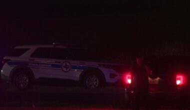 Person dies after being hit by vehicle while crossing Highway 183