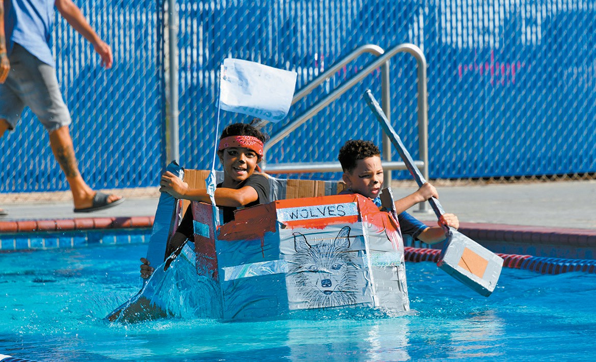 Cardboard regatta - Port Aransas South Jetty