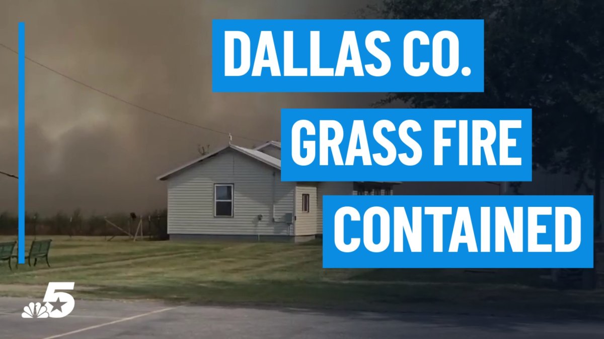 Dallas County grass fire video shows crews containing 65 acres – NBC 5 Dallas-Fort Worth