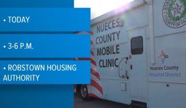 Free mobile health clinic offering screenings, vaccines in Robstown today