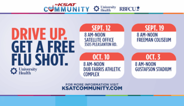 Free drive-thru flu shots return to San Antonio through University Health, Bexar County