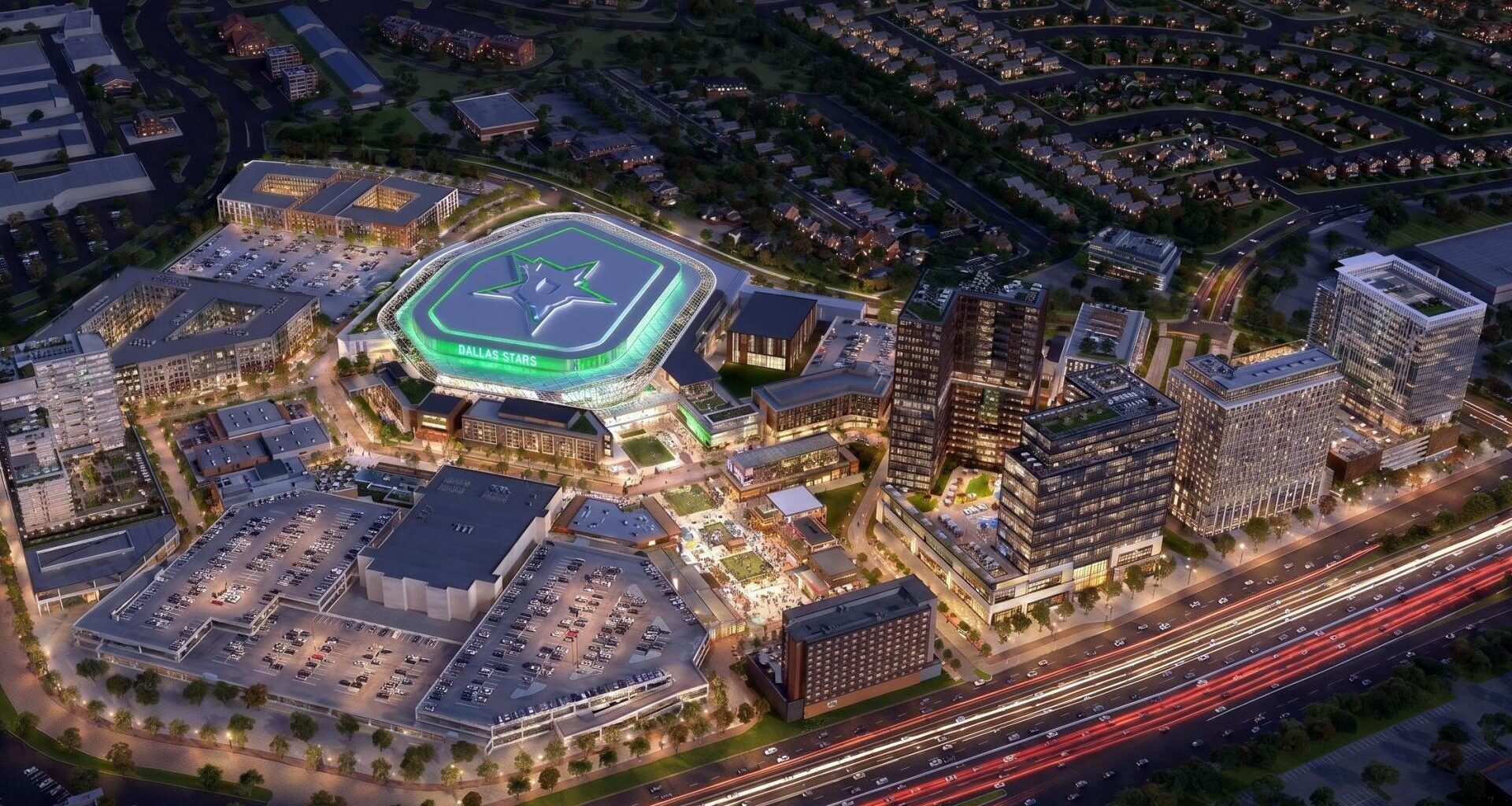 Rendering of planned redevelopment of The Shops at Willow Bend in Plano.