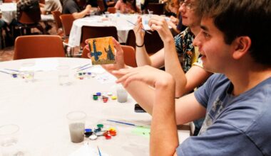 Bob Ross painting night welcomes students, nurtures creativity | Campus