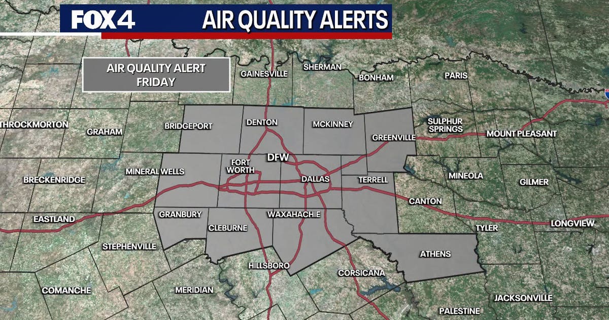 Dallas Weather: Sunny and hot weekend with poor air quality