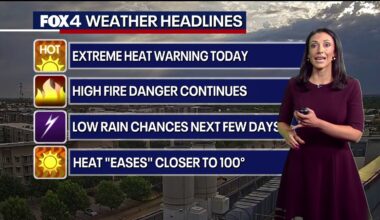 Dallas Weather: Aug. 25 morning forecast
