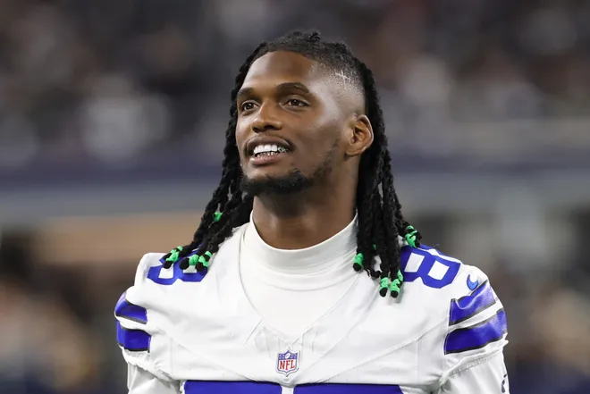 Aug 28, 2026; Arlington, Texas, USA; Dallas Cowboys wide receiver CeeDee Lamb (88) looks on from the sidelines during the third quarter against the New Orleans Saints at AT & T Stadium. Mandatory Credit: Kevin Jairaj-Imagn Images