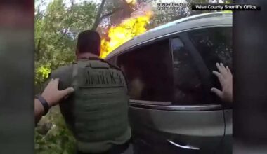 Bodycam video: Texas deputies rescue man from burning vehicle