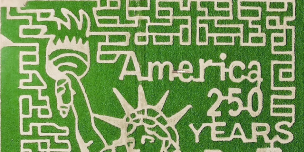 At’l Do Farms honors America’s 250th with Statue of Liberty corn maze design