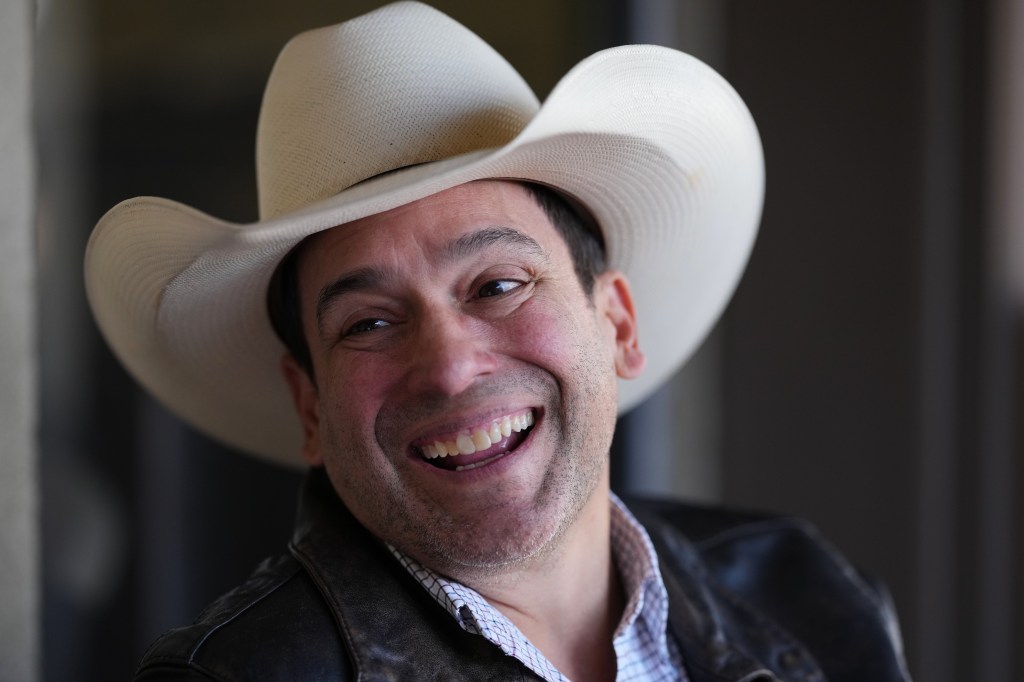 Democratic candidate for congress Bobby Pulido makes a campaign stop in Pharr, Texas, Tuesday, Feb. 10, 2026. (AP Photo/Eric Gay)
