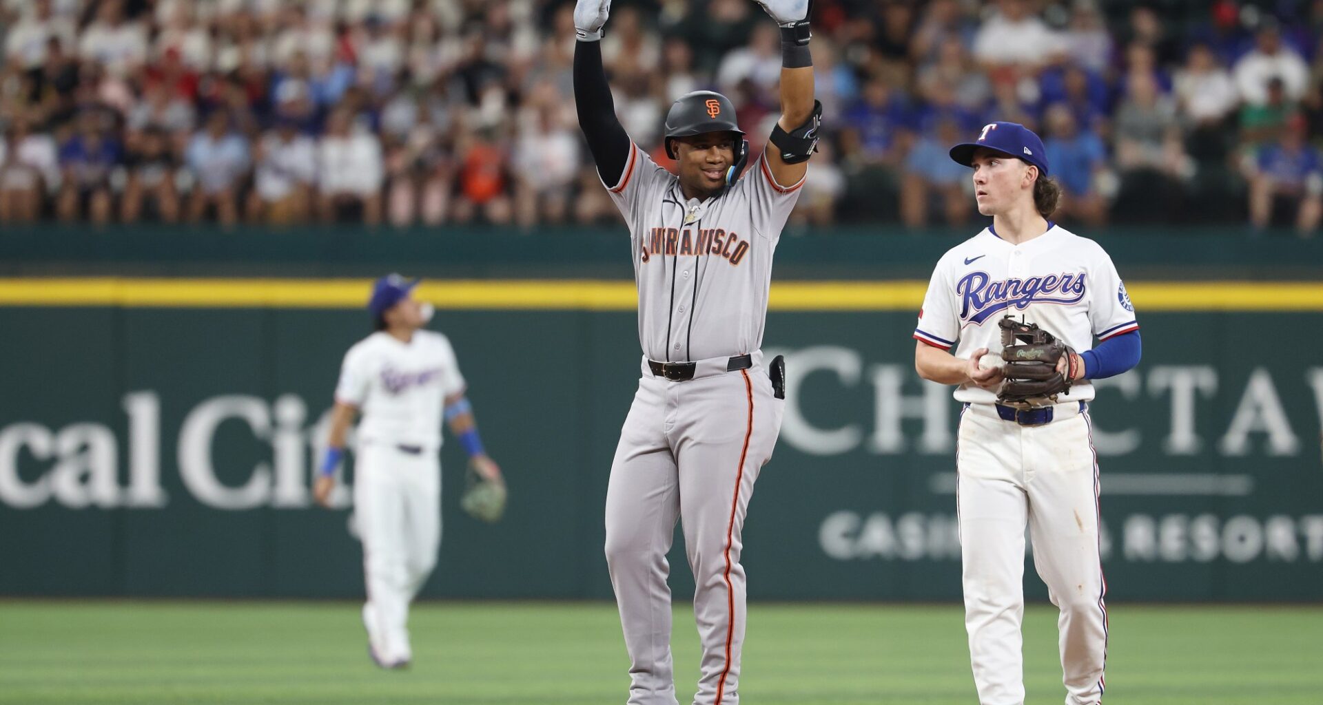 Eddys Leonard records first MLB hit but SF Giants lose to Texas Rangers