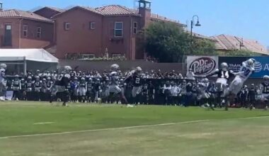 Dallas Cowboys put pads on for 1st time in training camp