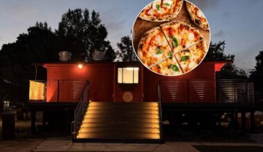 The spectacular Roman-style pizzeria hiding inside a converted train car in Houston