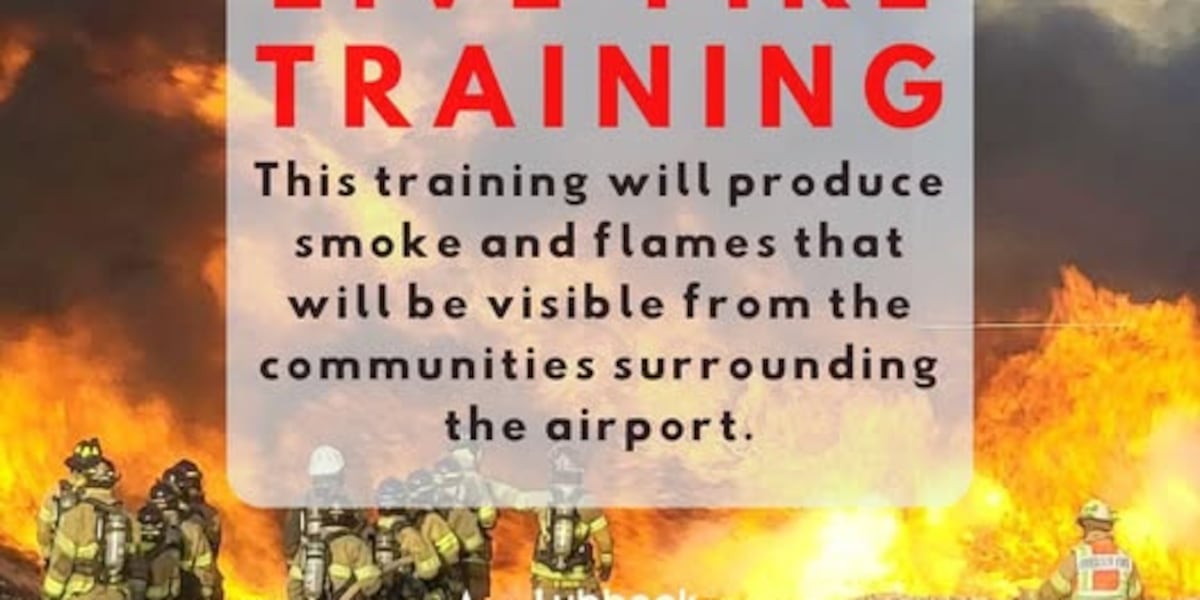 Smoke, fire expected at Lubbock airport this week during training