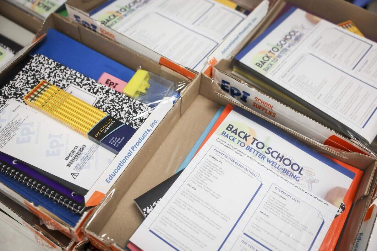 Southside Community Center gives away school supplies ahead of the 2026-2027 school year on Friday, July 31, 2026 in Fort Worth.
