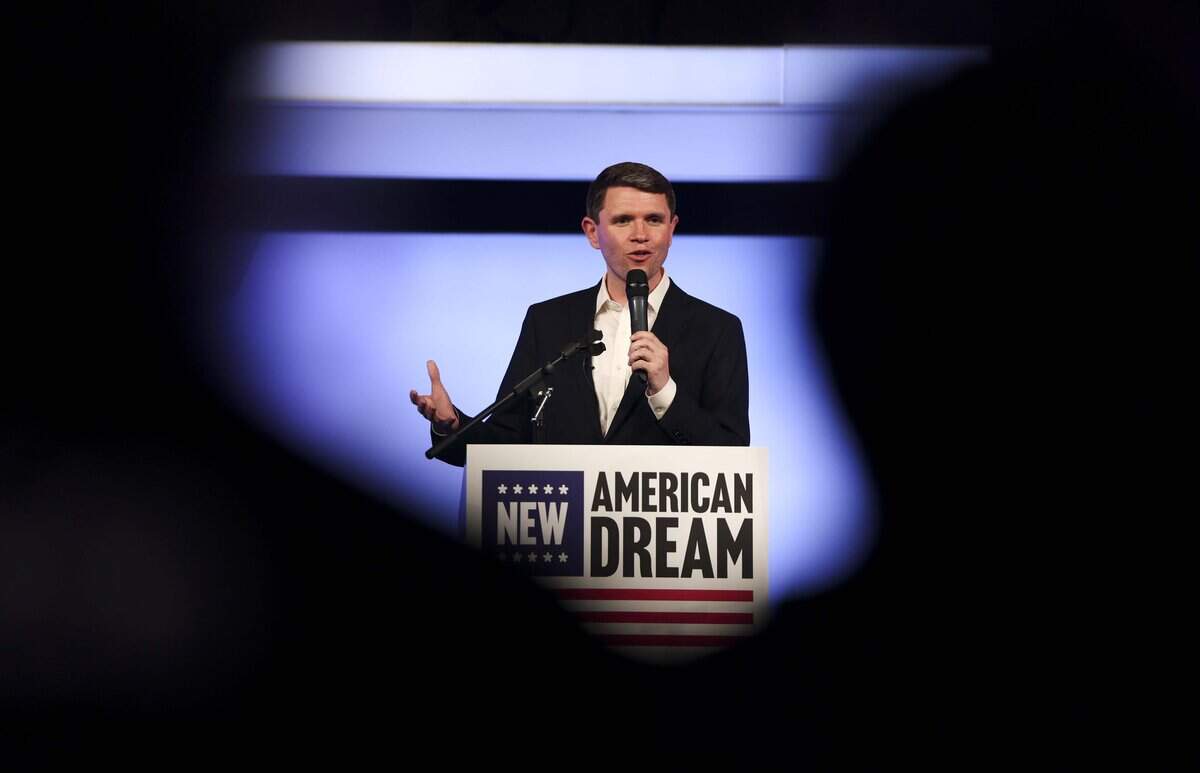James Talarico, Texas' Democratic nominee for the U.S. Senate, kicks off The New American Dream Tour on Wednesday, Aug. 5, 2026 at Esports Stadium in Arlington, Texas. Talarico will travel to 10 more cities on the tour to talk about his plan for the economy.