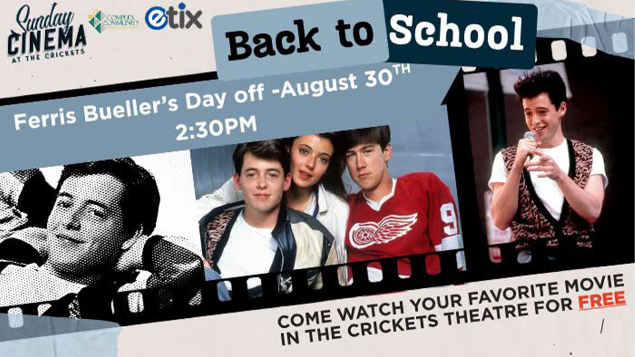 Free showing of “Ferris Bueller’s Day Off” at the Buddy Holly Hall