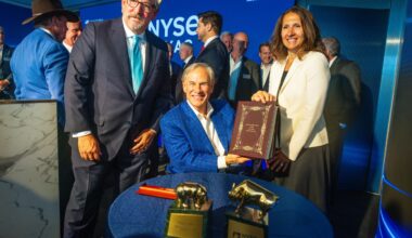 Governor Abbott Rings Closing Bell At Grand Opening Of NYSE Texas HQ | Office of the Texas Governor